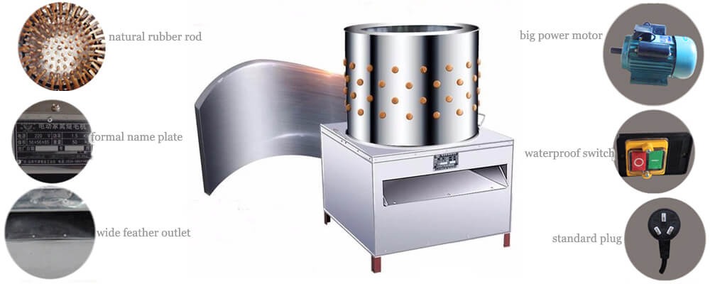 Poultry Feather Removal Machine(图2)