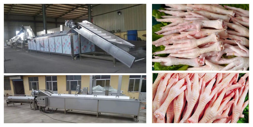 Chicken Feet Peeling Production Line(图1)