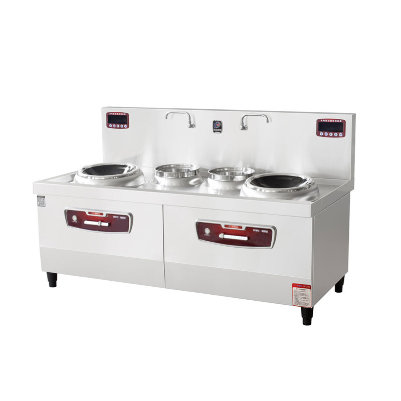 Double-Wok Dual-Temperature Induction Cooker