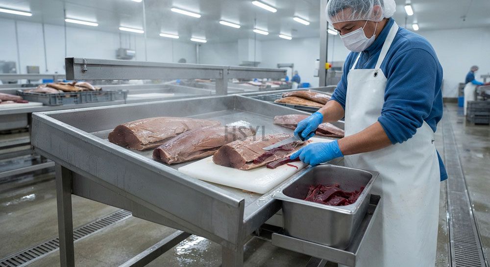 Loin Cleaning and Trimming Yield: From Cooked Tuna to Can-Ready Portions(pic1)