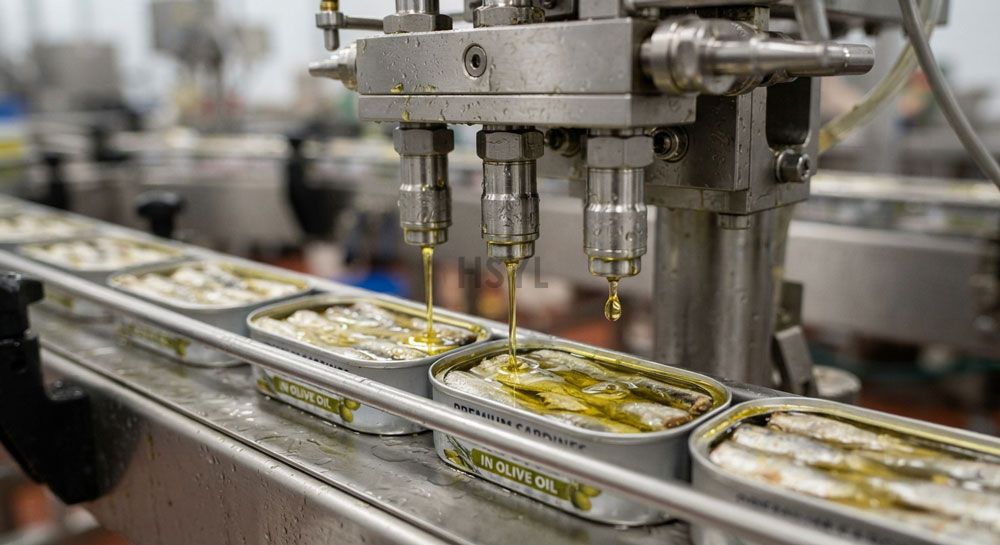 Brine and Oil Dosing for Canned Fish: Controlling Salt, Drained Weight and Net Content(pic1)