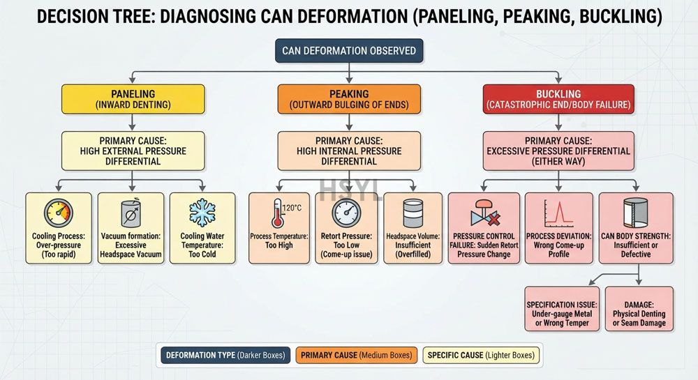 Why Cans Panel, Peak or Buckle During Retort and Cooling(pic2)