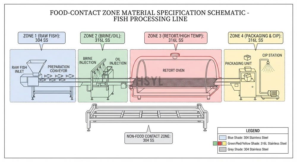 Weld Finishing, Pickling and Passivation for Fish Processing Equipment(pic4)