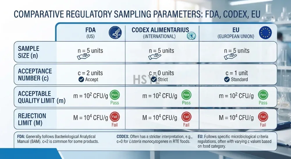 Histamine Sampling Plans Explained: FDA vs Codex vs EU Requirements(pic2)