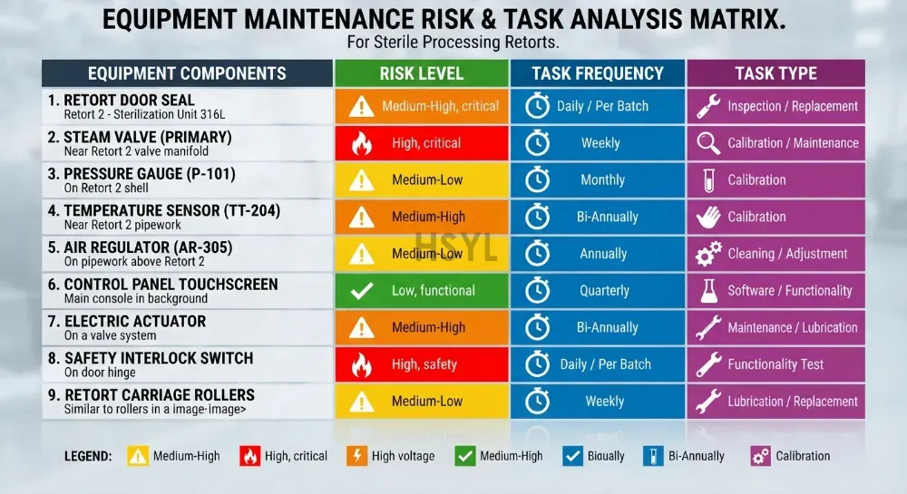 Preventive Maintenance for Retorts and Can Seamers: A Risk-Based Task and Spare-Parts Matrix(pic2)