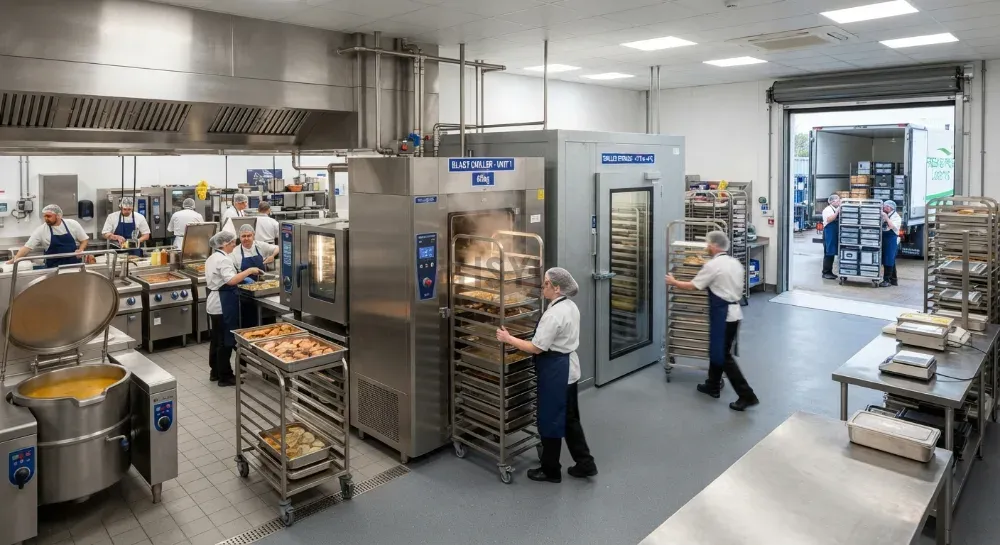 Central Kitchen Cook-Chill and Cold Chain: From Cooking to Distribution(pic1)
