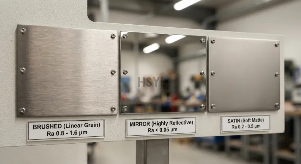 Commercial Kitchen Stainless Steel Surface Finish: Ra, Brushed vs Mirror vs Satin Cleanability(pic1) Commercial Kitchen Stainless Steel Surface Finish: Ra, Brushed vs Mirror vs Satin Cleanability(pic1)