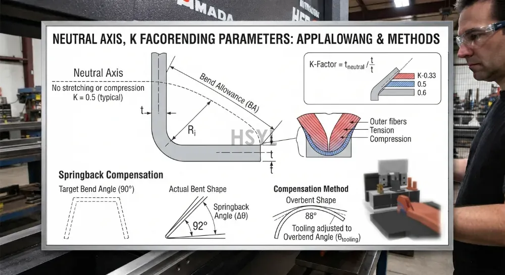 Commercial Kitchen Stainless Steel Bending, Folding and Forming: K Factor, Springback and Bend Radius(pic3) Commercial Kitchen Stainless Steel Bending, Folding and Forming: K Factor, Springback and Bend Radius(pic3)