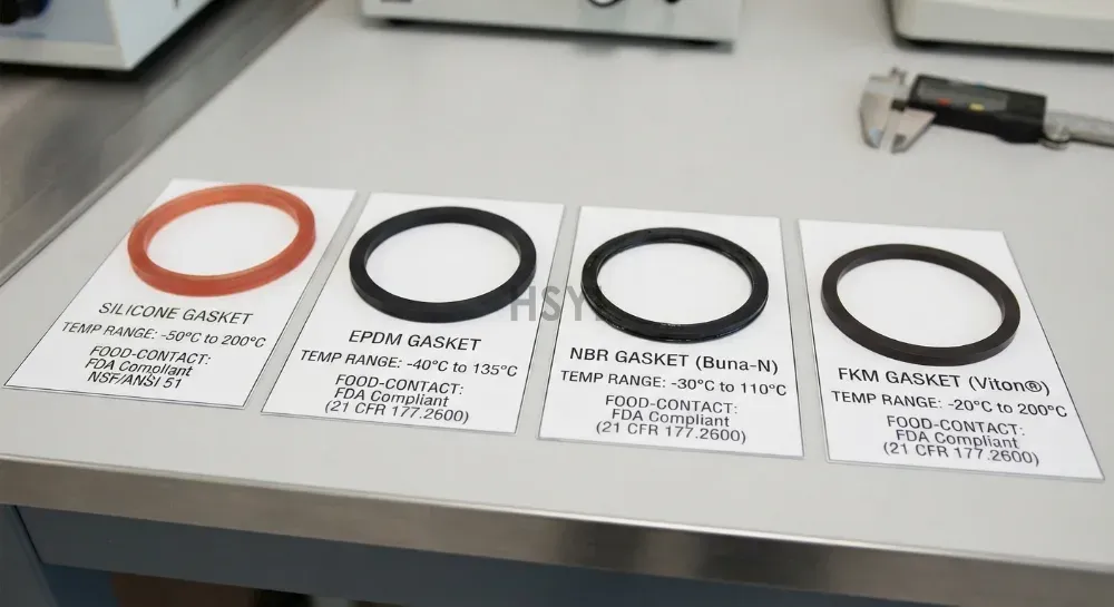 Commercial Kitchen Gasket and Seal Selection: Food-Grade Silicone, EPDM, NBR and FKM(pic1) Commercial Kitchen Gasket and Seal Selection: Food-Grade Silicone, EPDM, NBR and FKM(pic1)