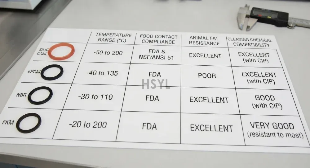 Commercial Kitchen Gasket and Seal Selection: Food-Grade Silicone, EPDM, NBR and FKM(pic2) Commercial Kitchen Gasket and Seal Selection: Food-Grade Silicone, EPDM, NBR and FKM(pic2)