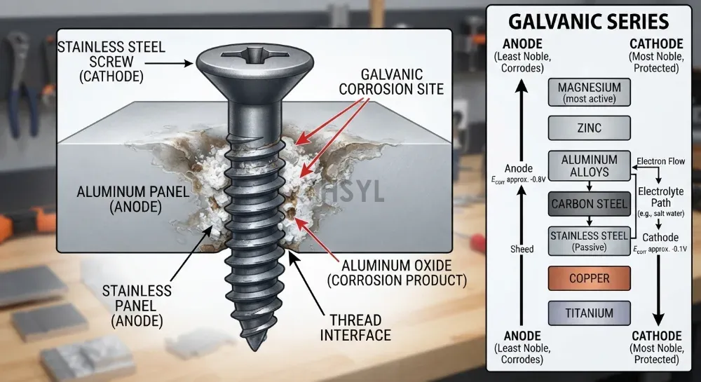 Commercial Kitchen Galvanic Corrosion: Dissimilar Metals, Galvanic Series and Isolation(pic1)