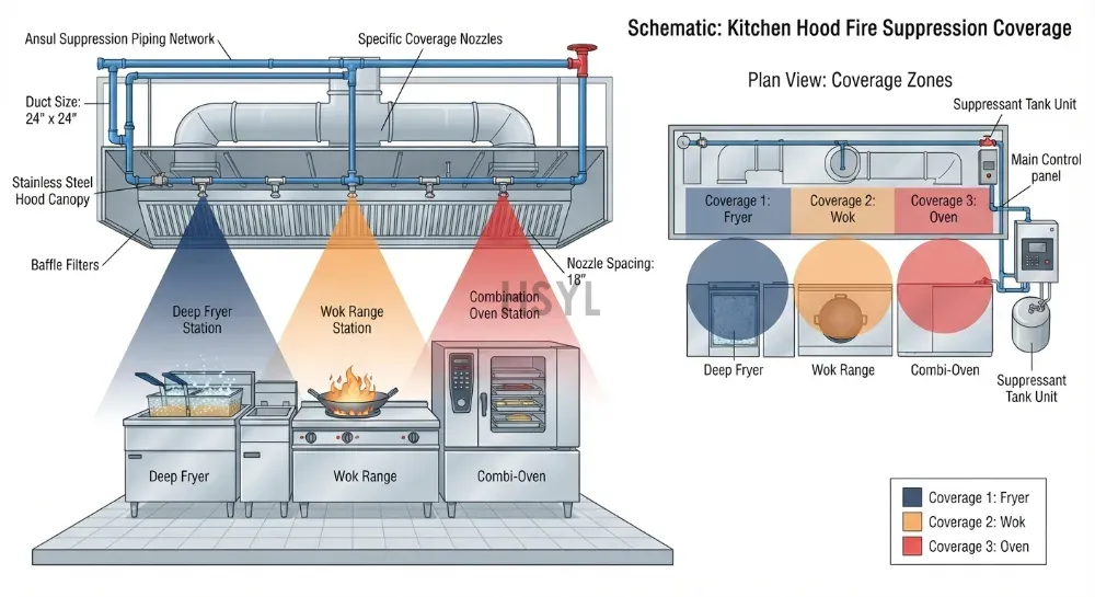 Commercial Kitchen Fire Suppression System Requirements: Compliance Checklist(pic2) Commercial Kitchen Fire Suppression System Requirements: Compliance Checklist(pic2)